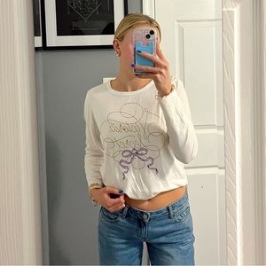 Victoria’s Secret Y2K Bow Long Sleeve Top